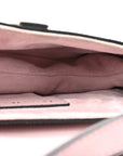 Grained Calfskin Mini Saddle Bag Light Pink