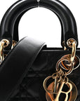 Lambskin Cannage Small My ABCD1OR Lady D1OR Black