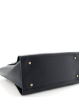 Caviar Small Studded Deauville Tote Navy