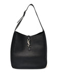 Supple Calfskin Large Le 5 A 7 Soft Hobo Black