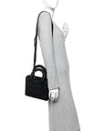 Ultra Matte Calfskin Cannage Small My ABCD1OR Lady D1OR Black