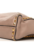Soft Calf Studded Shopping Tote Cammeo