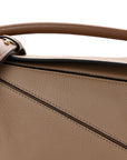 Grained Calfskin Small Puzzle Bag Sand Mink