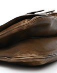 Calfskin Medium Gaucho Double Saddle Bag Brown