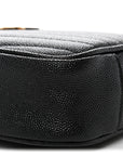 Grain De Poudre Matelasse Monogram Mini Lou Camera Bag Black