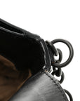 Nappa Intrecciato Small Double Pocket Flap Black