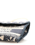 Oblique Slim Saddle Pouch Blue