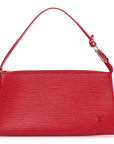 Epi Pochette Accessories 24 Castillan Red