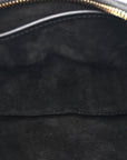 Smooth Calfskin Medium Strap Ava Triomphe Shoulder Bag Black