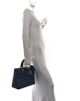 Lambskin Cannage Large Lady D1OR Royal Blue
