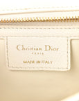 Supple Calfskin Cannage Medium Caro Bag Ivory