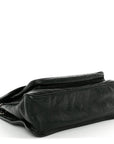 Crinkled Lambskin Matelasse Monogram Medium Niki Chain Satchel Dark Green