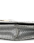Snakeskin D1ORama Wallet on Chain Pouch Silver