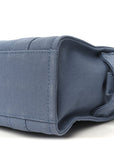 Cotton Canvas Small The Traveler Tote Bag Blue
