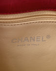 Glazed Calfskin Quilted Soft Boy Flap Red