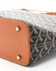 Goyardine Stripe Sac Marie Galante GM Black Gold