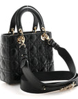 Lambskin Cannage Small My ABCD1OR Lady D1OR Black