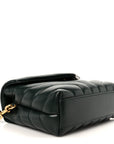 Calfskin Y Quilted Monogram Toy Loulou Crossbody Bag Deep Green