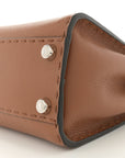 Cuoio Romano Selleria Bi-Color Mini Peekaboo Iconic Satchel Mou Milk