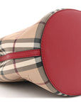 Haymarket Check Colours Small Lorne Bucket Crossbody Poppy Red