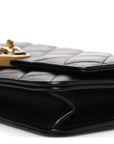 Lambskin Plexiglass Quilted Coco Love Wallet On Chain WOC Black
