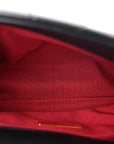 Shiny Goatskin Quilted Medium CHNL 19 Flap Black