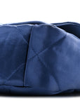 Satin Quilted Medium CHNL 19 Flap Blue