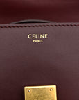 Box Calfskin Teen Classic Box Flap Bag Burgundy