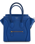 Smooth Calfskin Micro Luggage Royal Blue