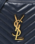 Calfskin Matelasse Monogram Lou Camera Bag Deep Marine