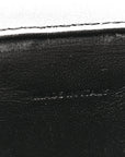 Patent Calfskin Triomphe Mini Vanity Case Black