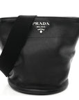 Vitello Daino Bucket Bag Black
