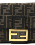 Fabric Jacquard FF 1974 Medium Baguette Tobacco Moro Black