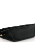 Lambskin Studded Medium D1ORama Flap Bag Black