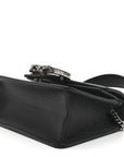 Dollar Calfskin Crystal Mini Dionysus Top Handle Bag Black Crystal