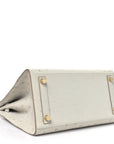 Ostrich Birkin Sellier 25 Gris Perle