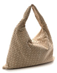 Suede Intrecciato Large Hop Mastice
