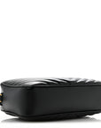 Calfskin Matelasse Monogram Lou Camera Bag Black