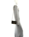 Fabric Jacquard FF 1974 Mini Baguette Tobacco Moro Black