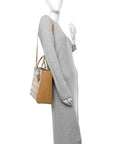 Patent Cannage Large Lady D1OR Dark Beige