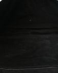 Shiny Lambskin Soft Triomphe Half Moon Bag Black
