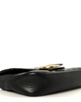 Calfskin Matelasse Super Mini GG Marmont Shoulder Bag Black