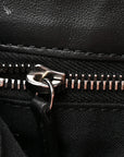 Recycled Nylon Vitello Grace Light Pequin Baguette Belt Pouch Black