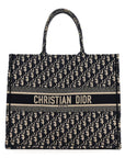 Oblique Large Book Tote Blue Multicolor