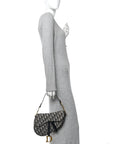 Oblique Saddle Bag Blue
