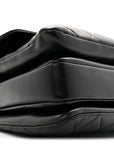 Lambskin Quilted Medium Trendy CC Flap Dual Handle Bag Black