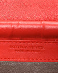 Nappa Intrecciato Continental Wallet on Chain Red