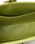 Calfskin Lizard Embossed Le 5 A 7 Mini Hobo Dull Lime