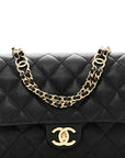 Caviar Quilted Small CC You Flap Black
