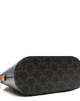 Canvas Calfskin Triomphe Teen Honorine Bag Tan